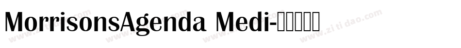 MorrisonsAgenda Medi字体转换